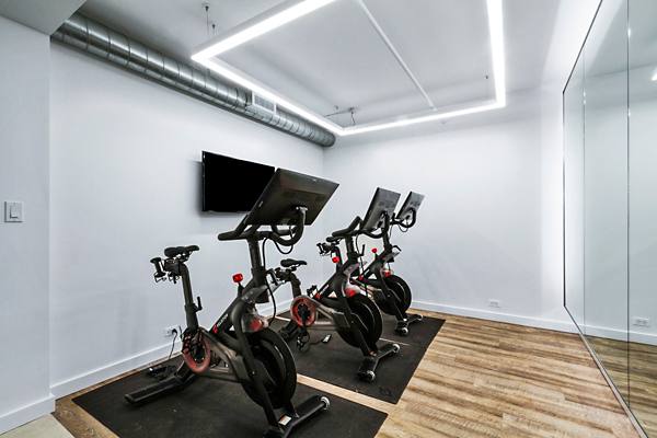 yoga/spin studio at The Chelsea Apartments