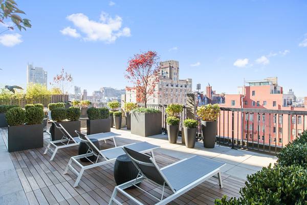 rooftop deck at The Chelsea Apartments                   