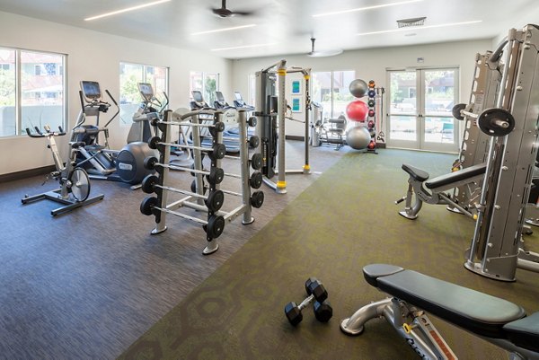 fitness room at The Standard Apartments