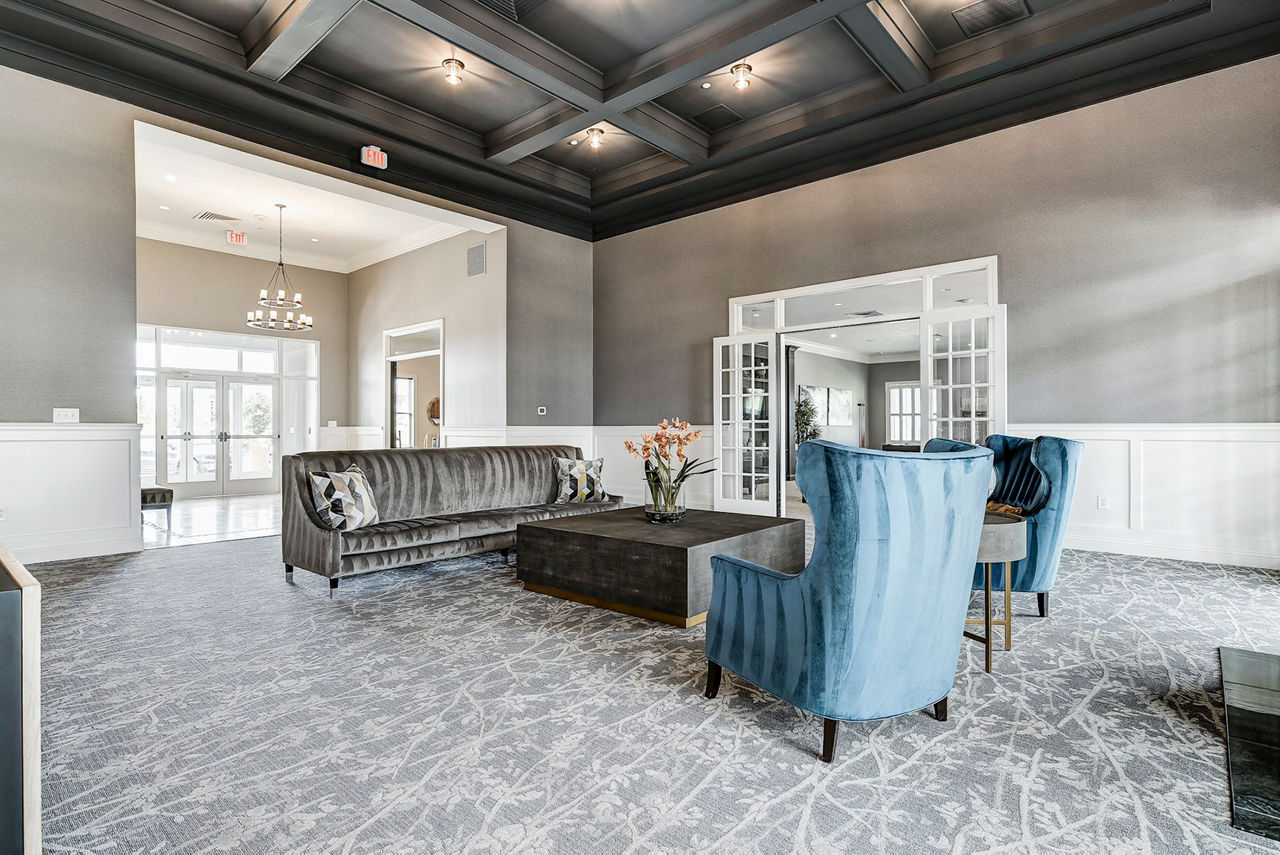 Elegant clubhouse with modern design at Paragon at Columbia Overlook Apartments