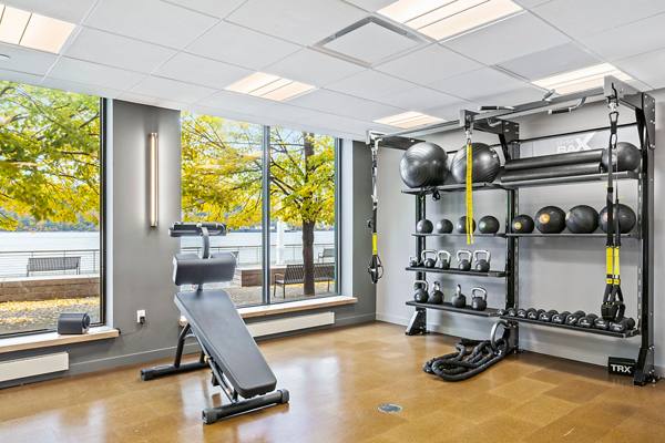 fitness center at Hudson Park North                       