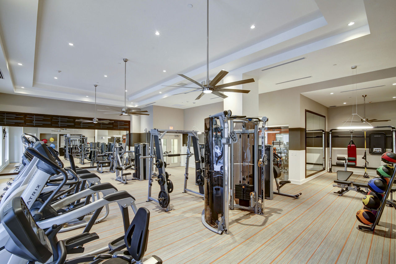 Gym at Sofia Coral Gables Apartments