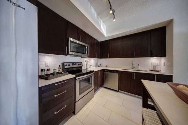 kitchen at Solle Davie Luxury Apartments
