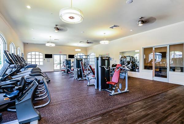 fitness center at Sanctuary at West Port Apartments