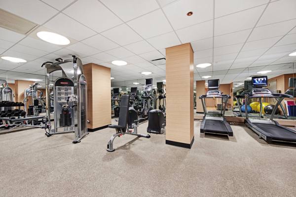 fitness center at INSTRATA Gramercy Apartments                              