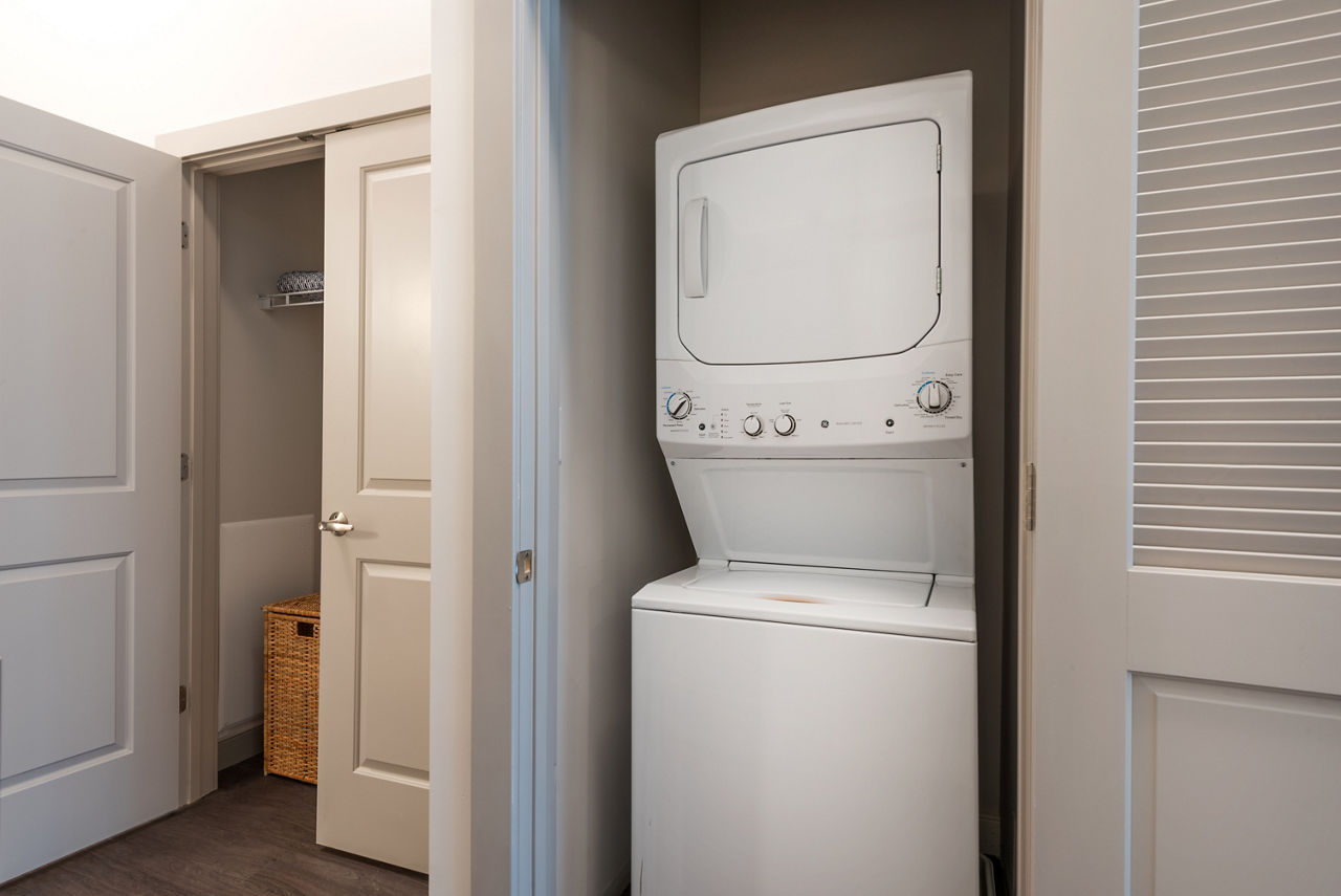 Laundry room at Porter Street Apartments