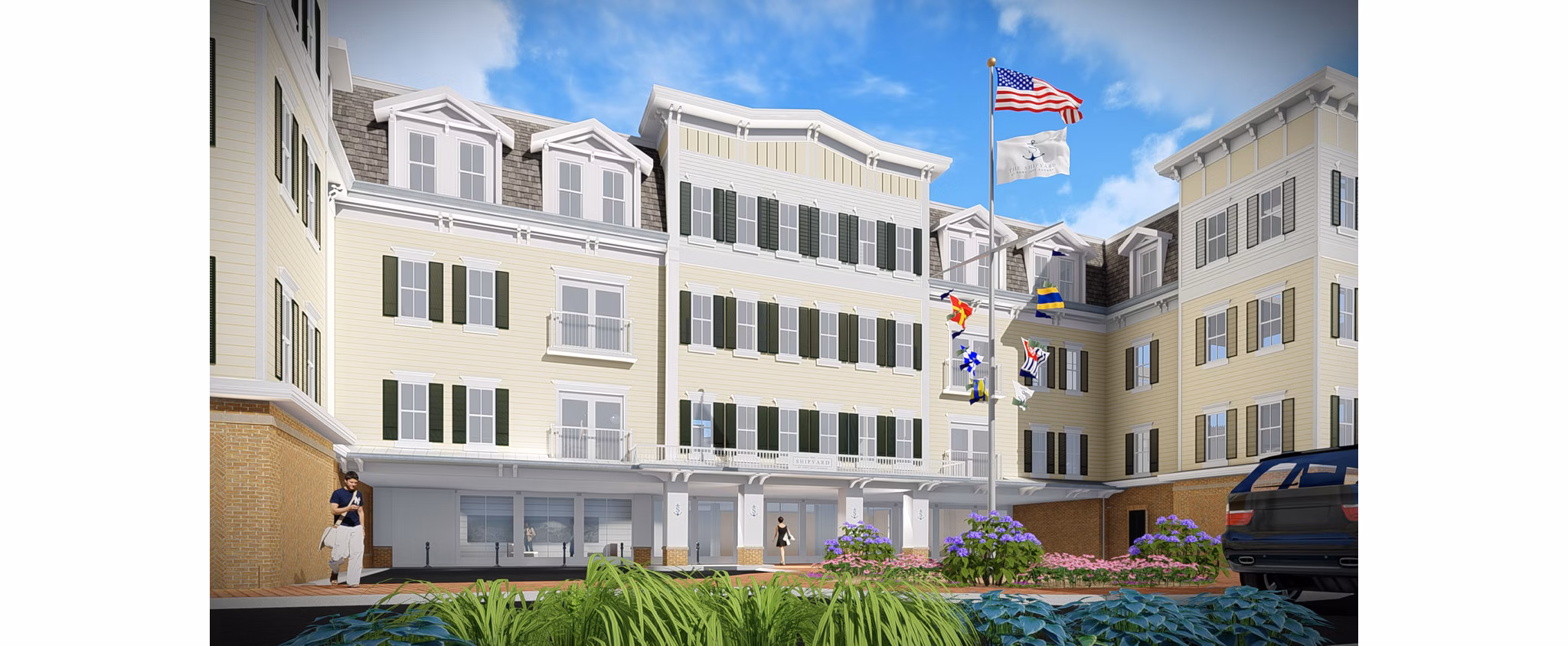 The Shipyard: Waterfront luxury apartments at Port Jefferson Harbor