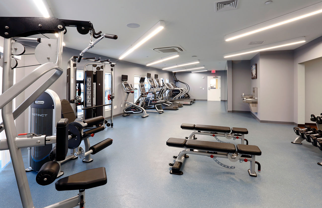 Gym at The Shipyard At Port Jefferson Harbor Apartments (1 of 2)