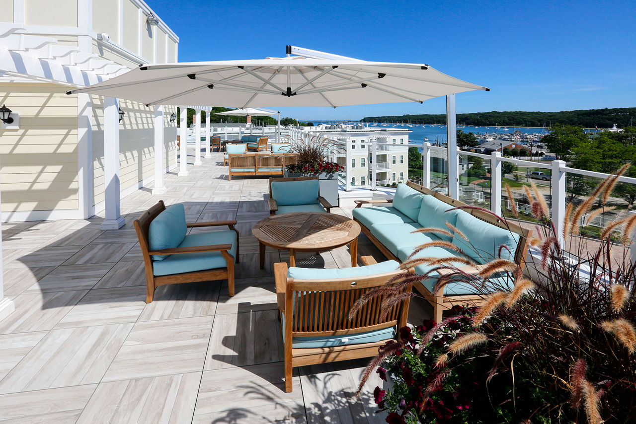 Roof deck at The Shipyard At Port Jefferson Harbor Apartments (2 of 3)