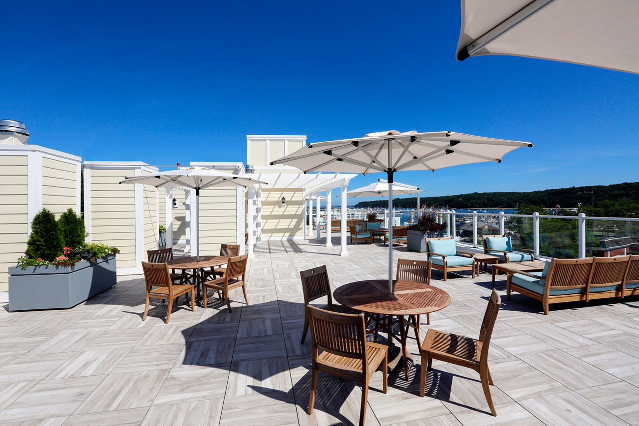 Roof deck at The Shipyard At Port Jefferson Harbor Apartments (3 of 3)