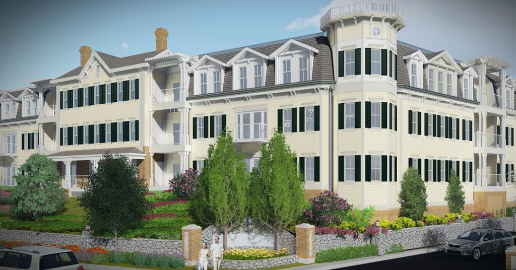 The Shipyard at Port Jefferson Harbor: Luxury waterfront apartment exterior