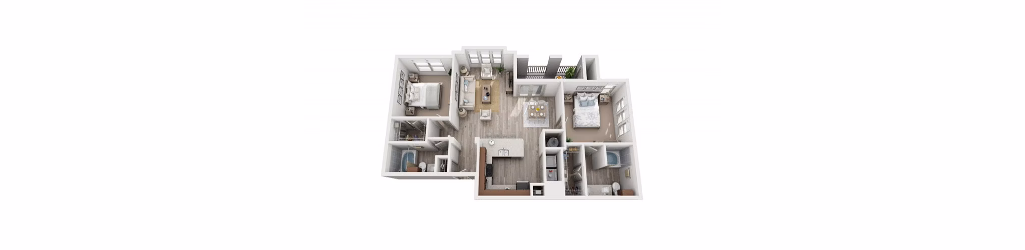 B2 floor plan at Estraya at Falcon Pointe Apartments