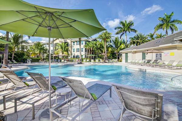pool at The Quaye at Palm Beach Gardens Apartments           