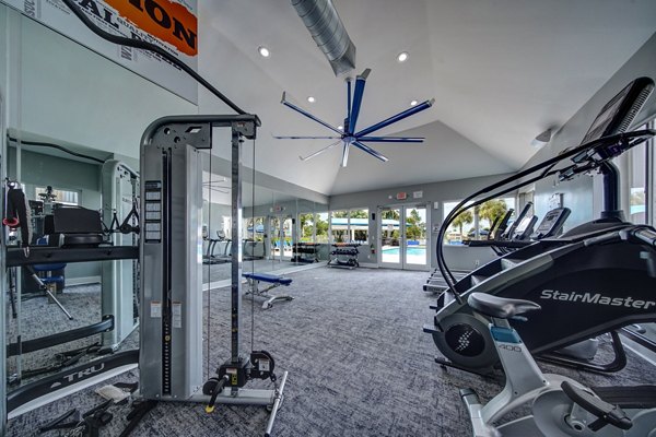 fitness center at La Morada at Weston Apartments                      