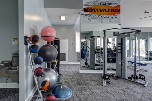 fitness center at La Morada at Weston Apartments      