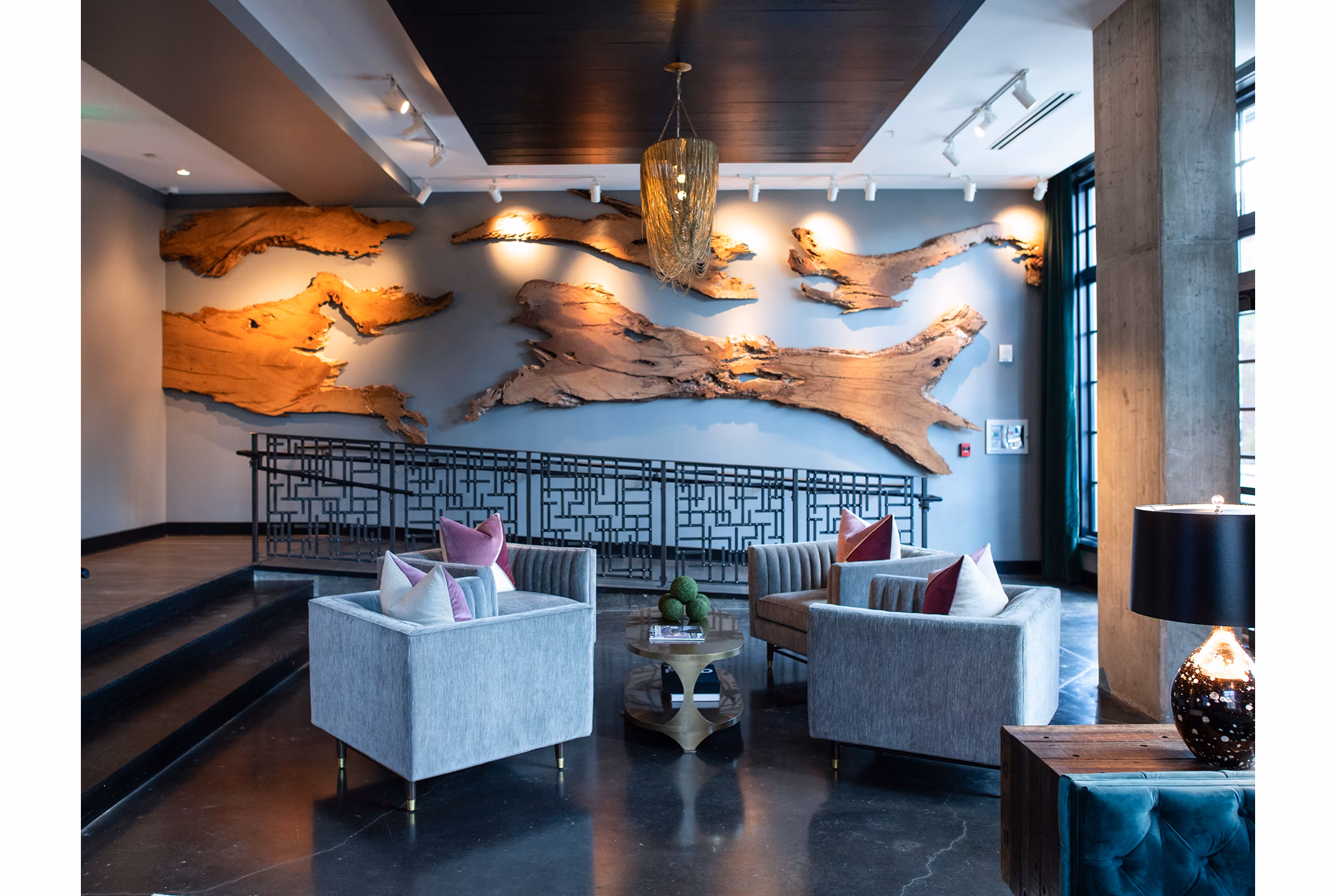 Clubhouse featuring modern lounge and game area at The Guild