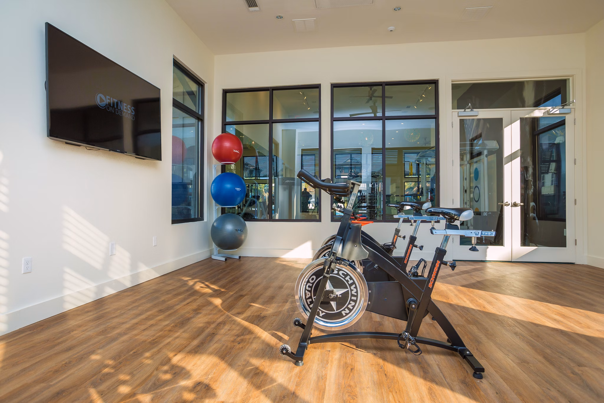 fitness center at Sea Glass Apartments