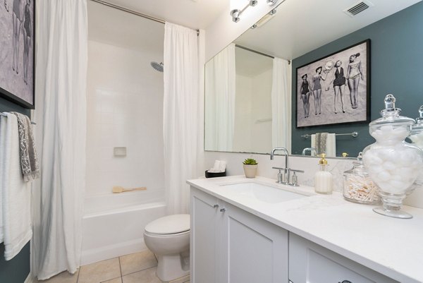 bathroom at Avana Bayview Apartments                                                                                                 
