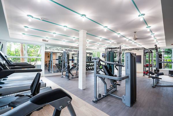 fitness center at Avana Bayview Apartments                                                               