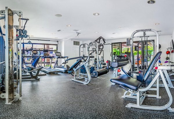 fitness center at Verano Townhomes Apartments