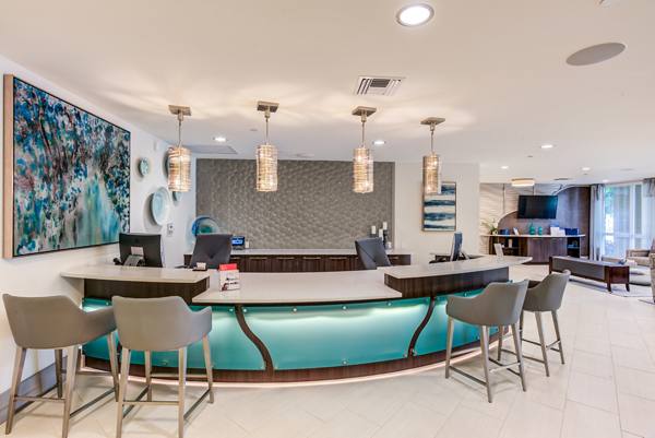 clubhouse/lobby at Boca City Walk Apartments