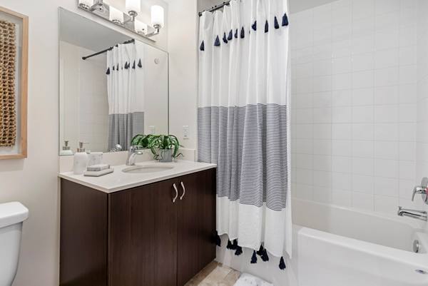 bathroom at The Mark at Cityscape Apartments