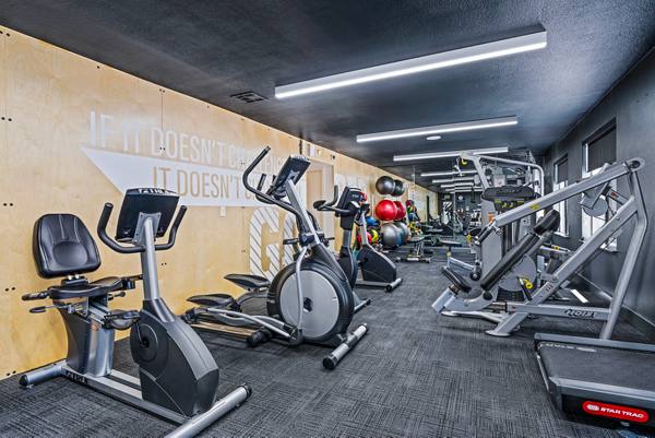 fitness center at CIRC Apartments