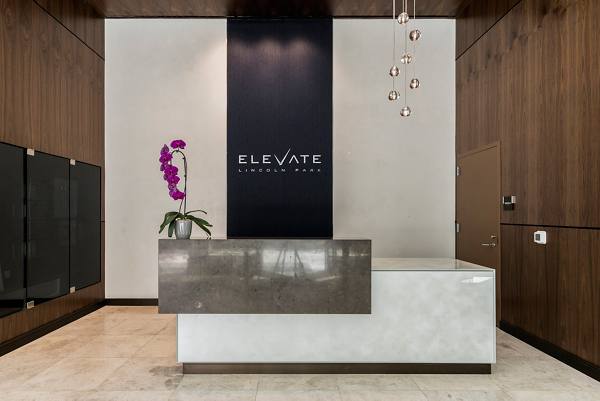 front lobby at Elevate Apartments