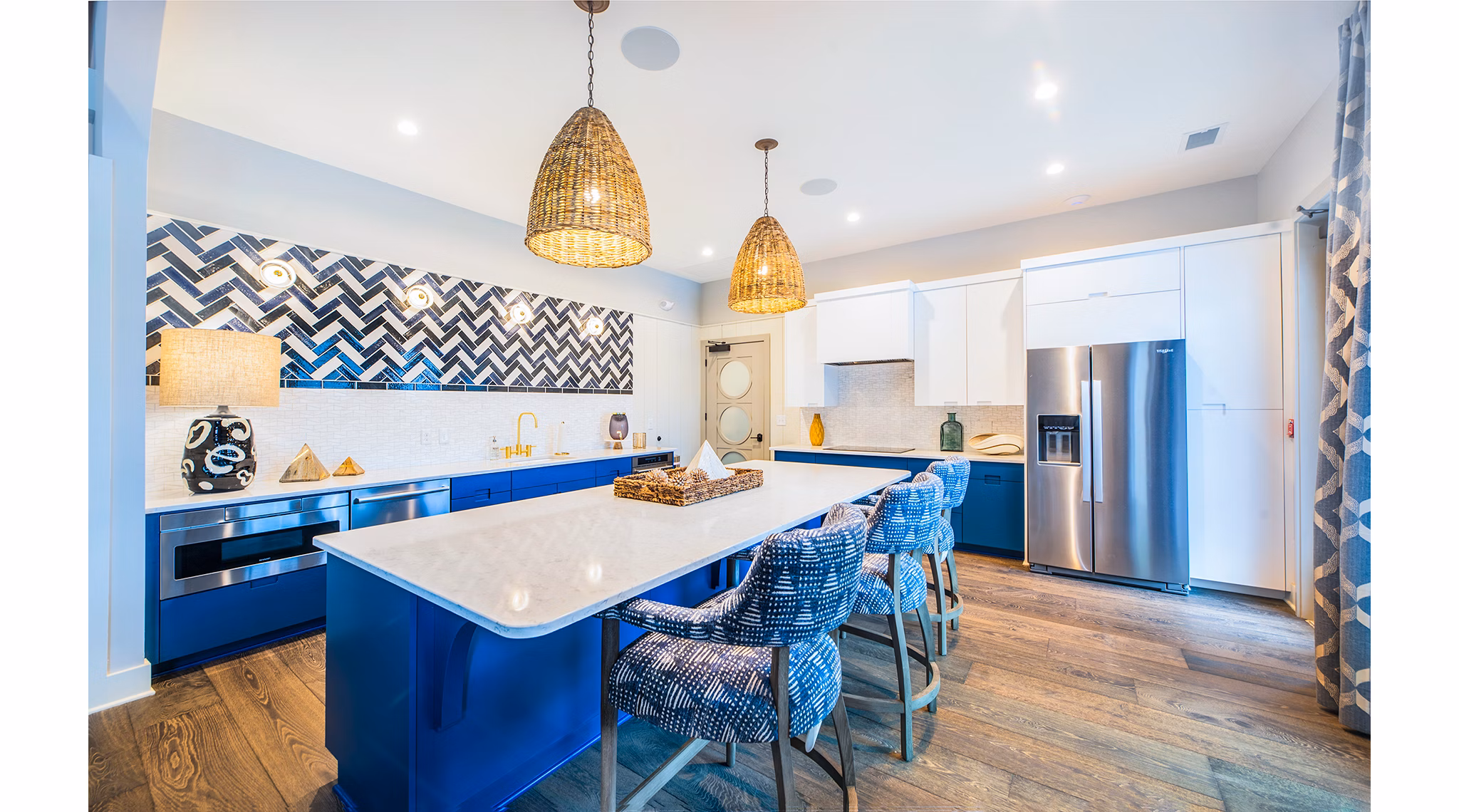 Elegant clubhouse at Atlantic at Grand Oaks Apartments featuring luxurious seating and modern decor