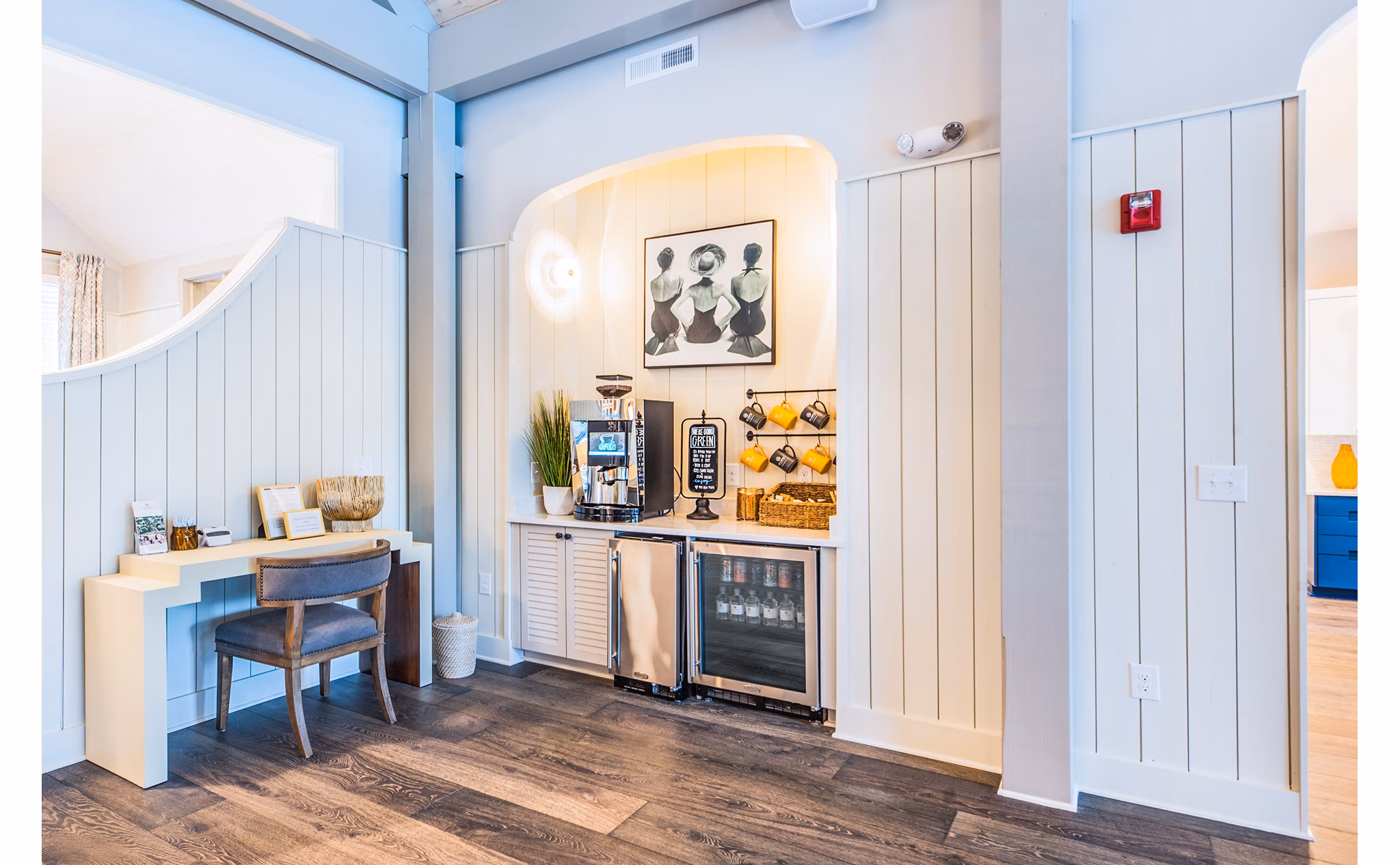 Elegant clubhouse with cozy seating areas at Atlantic at Grand Oaks Apartments