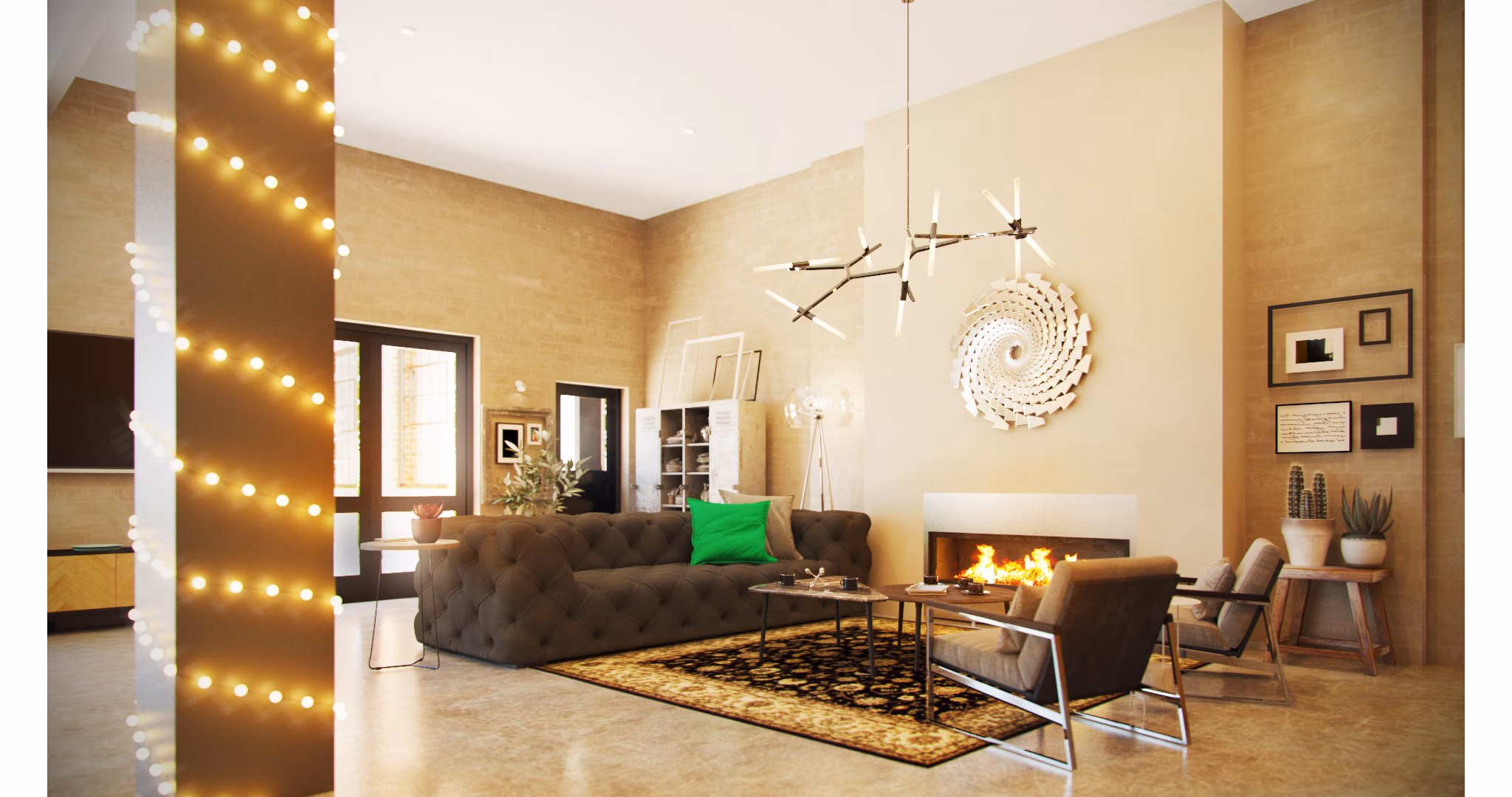 living room at Hercules Apartments