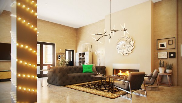 living room at Hercules Apartments