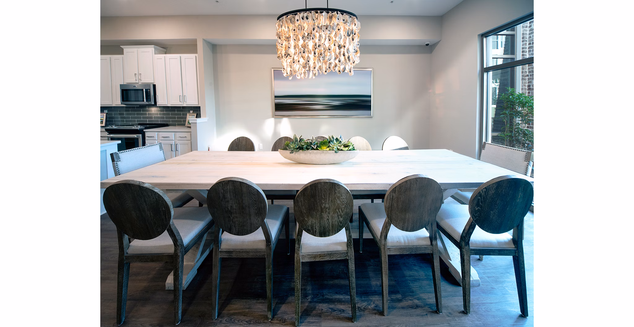 Elegant high-rise of WaterWalk at Shelter Cove Towne Centre, luxury apartments