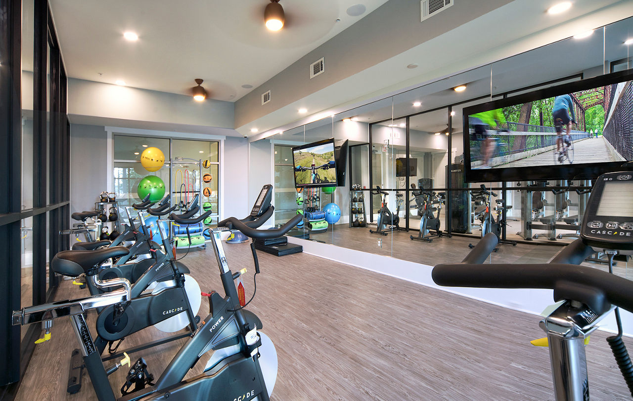 Gym at Waterwalk At Shelter Cove Towne Centre Apartments