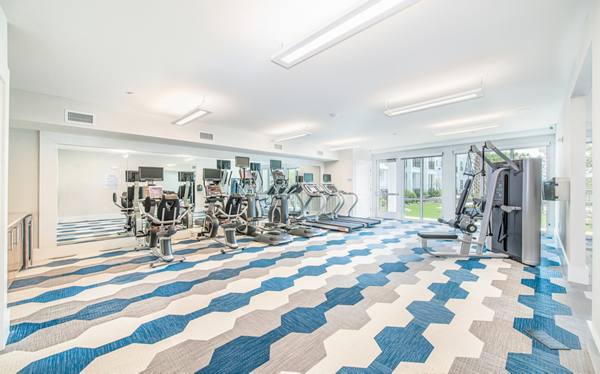 fitness center at Overture Daniel Island Apartments