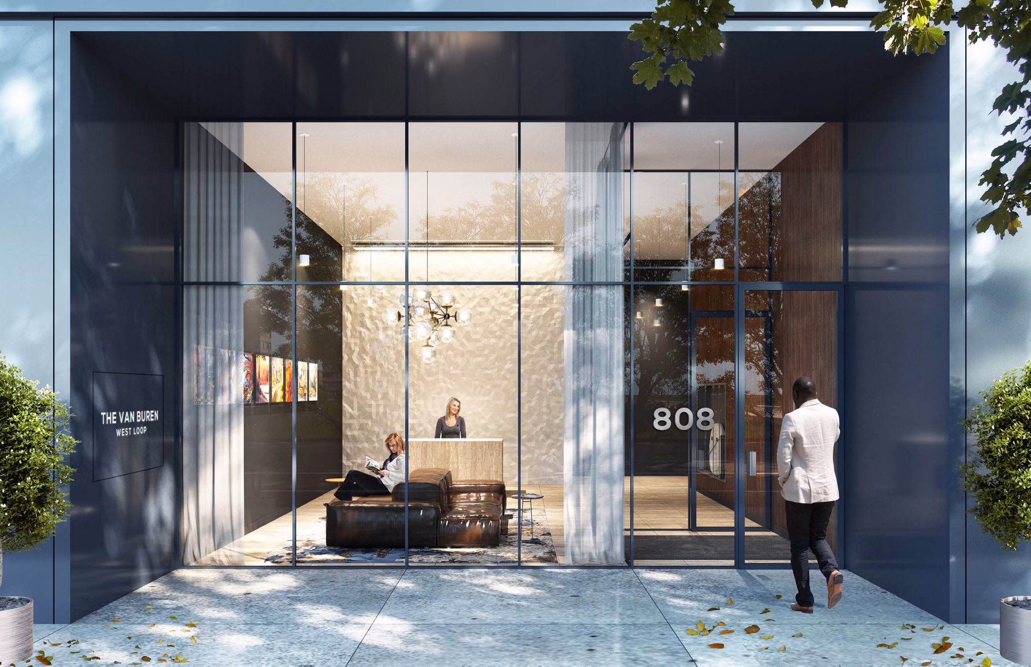 rendering at the The Van Buren Apartments