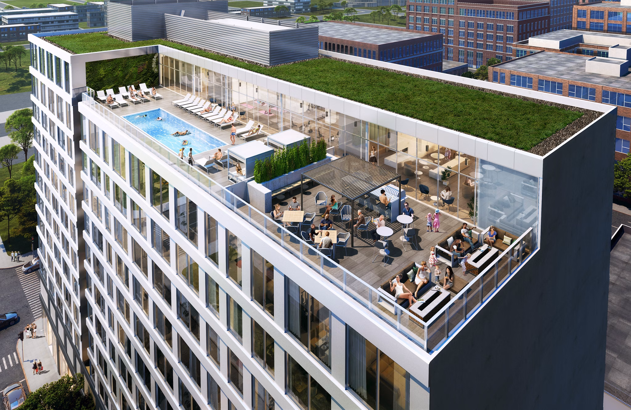 rendering at the The Van Buren Apartments