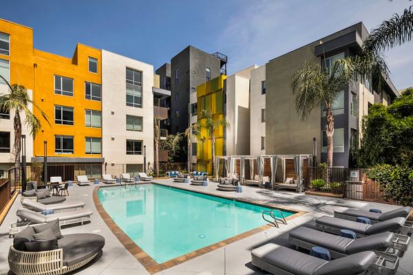 pool at Alaya Hollywood Apartments