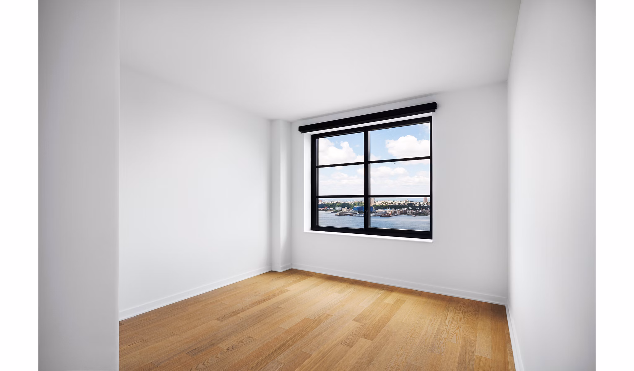 Cozy bedroom with modern decor at Henry Hall Apartments in Greystar luxury community