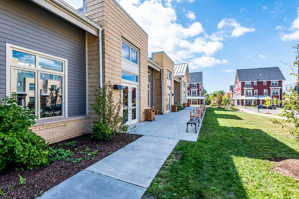 Elegant clubhouse with modern furnishings at Maplewood Apartments