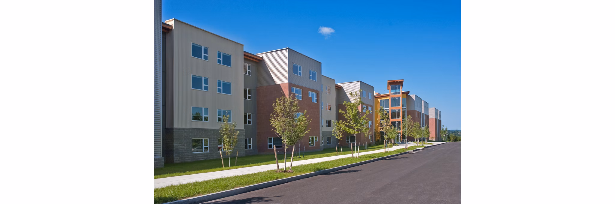 Centennial Hall Apartments: Elegant facade of luxury apartments in a prime location, showcasing contemporary design and exceptional living spaces
