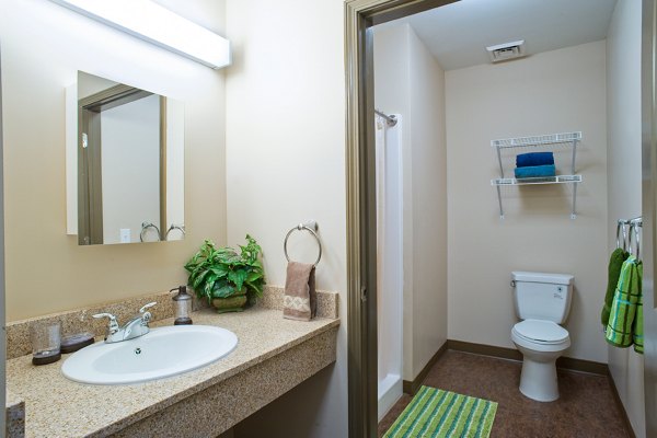 bathroom at Centennial Hall Apartments