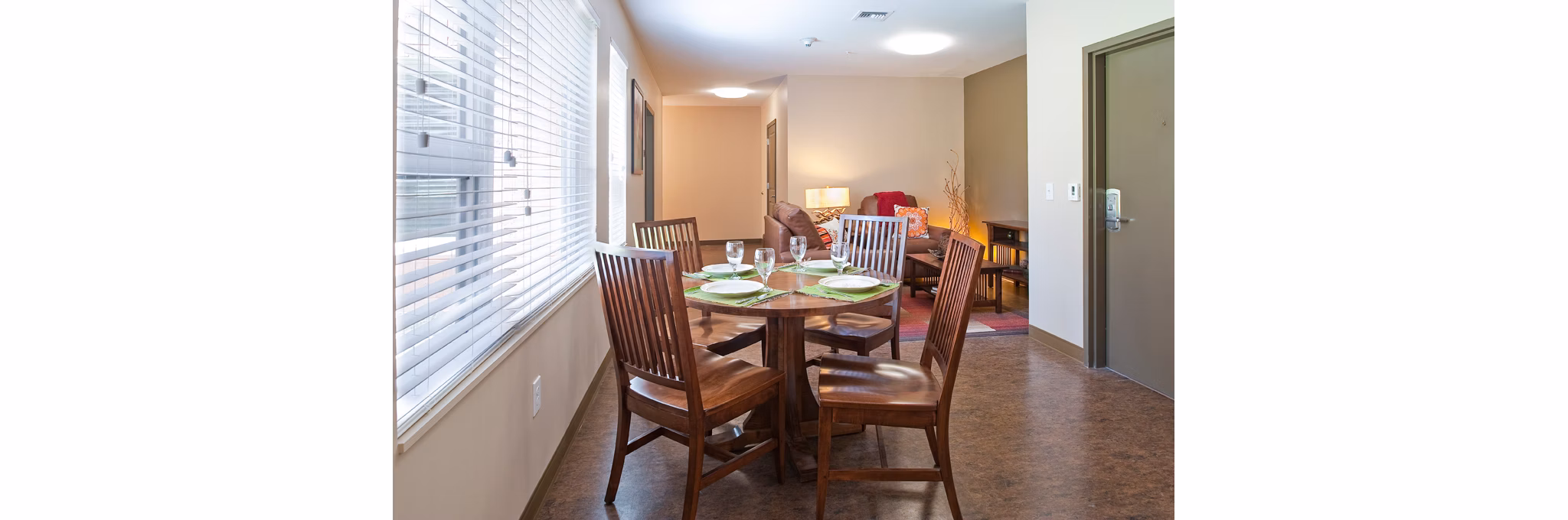 Elegant dining room with modern decor at Centennial Hall Apartments
