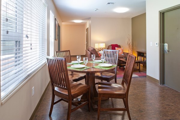 dining room at Centennial Hall Apartments