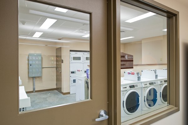 laundry facility at Centennial Hall Apartments