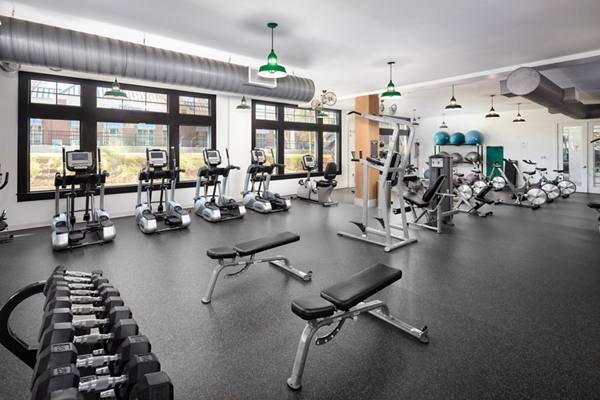 fitness center at The Oliver Apartments            
                                                