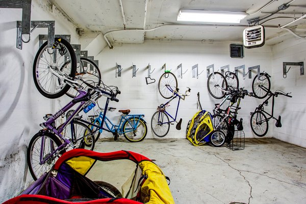 bike storage at 1313 Randolph Street Lofts Apartments