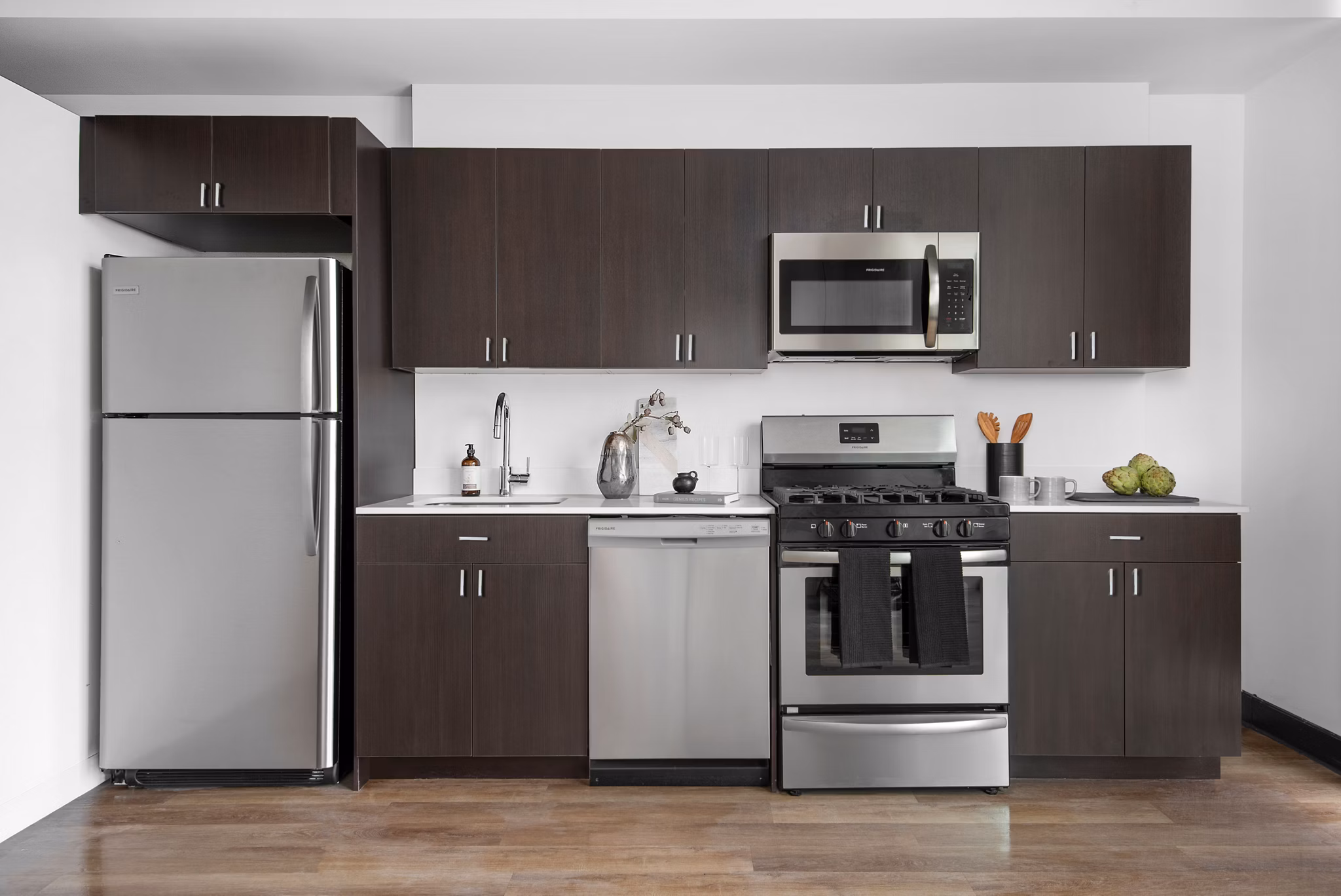 kitchen at Coeval Apartments
