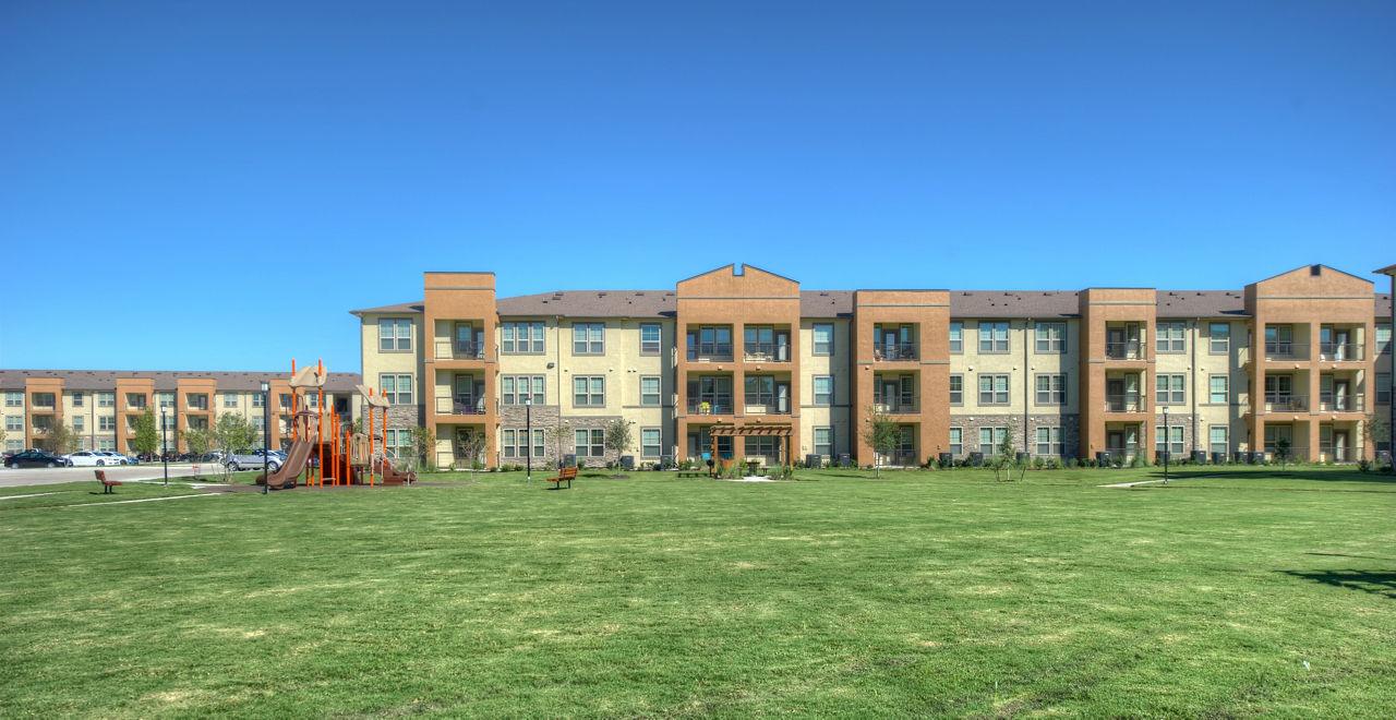 Colorful playground for children at Retreat at Shadow Creek Ranch luxury apartments