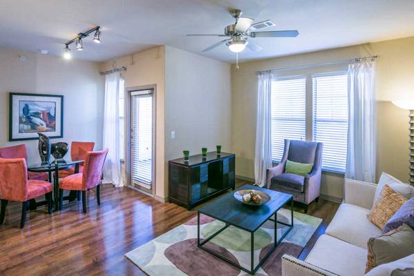 living room at Discovery at Shadow Creek Ranch Apartments